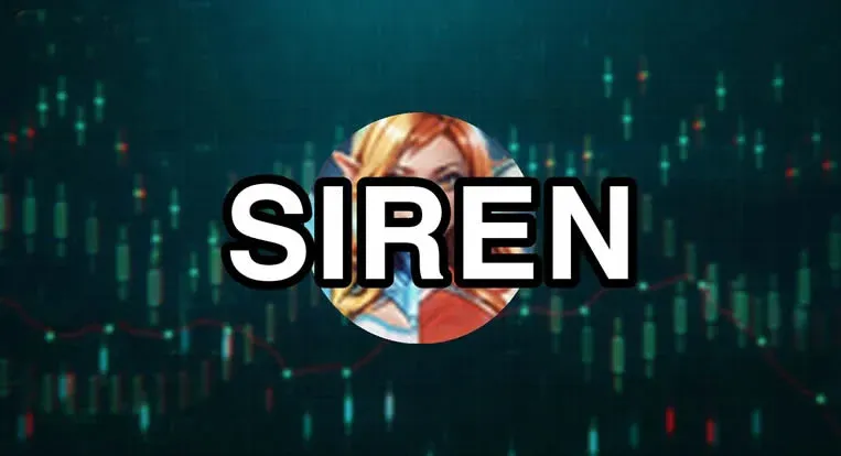 SIREN 代幣徽標 藍綠漸層圓形圖案