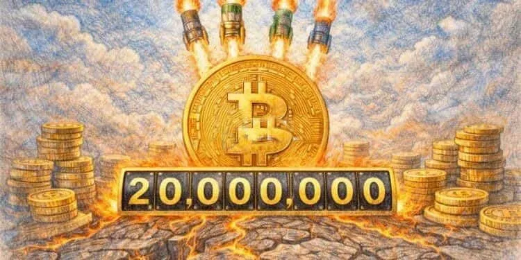 Um dos marcos de fornecimento na história da mineração de Bitcoin está acontecendo: os 20 milhões de BTC foram minerados! Entrando oficialmente em extrema escassez