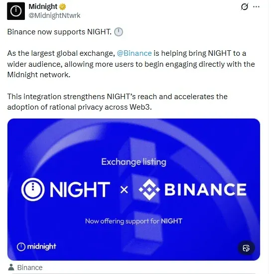 Midnight(NIGHT)币价格预测