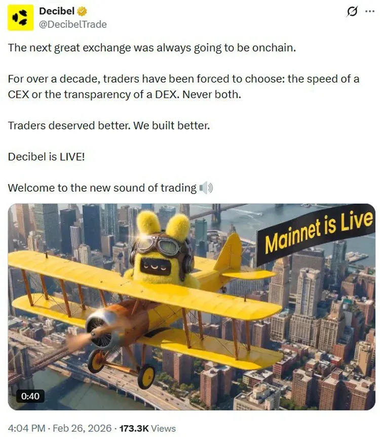 Decibel Perpetual Contract Trading Interface on the Aptos Blockchain