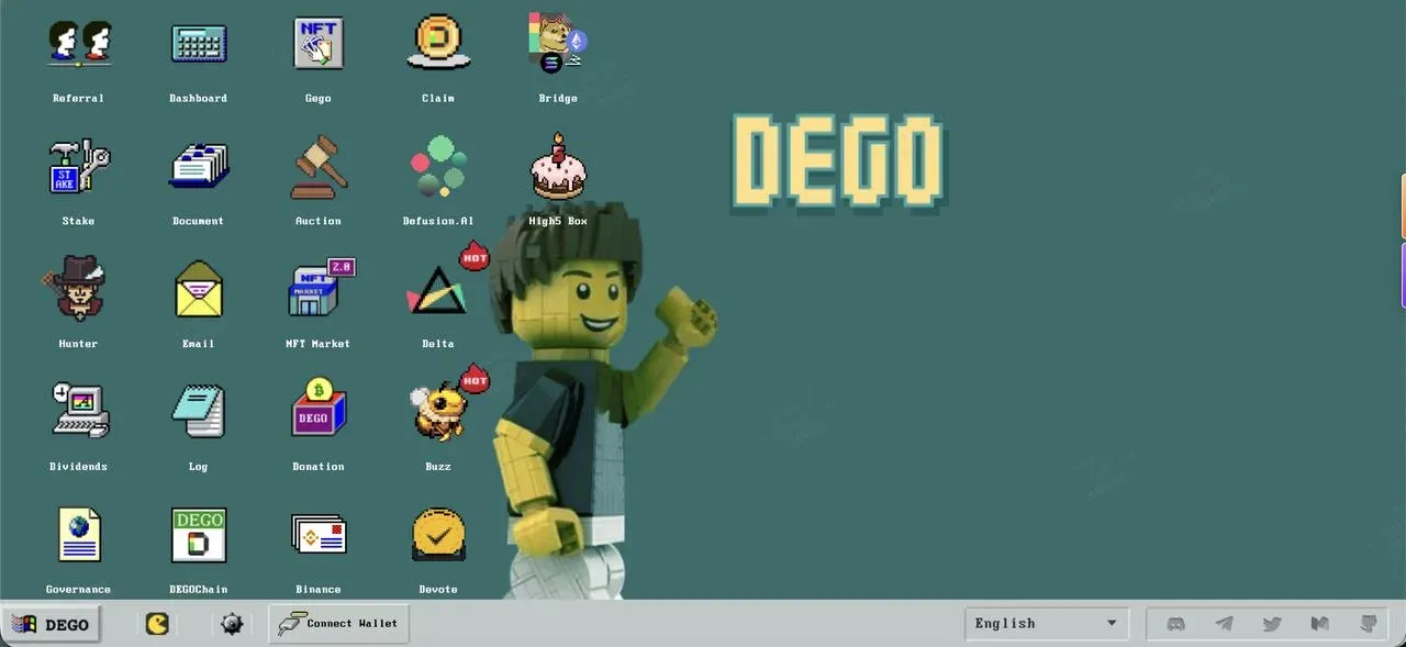 Core product modules of the Dego ecosystem