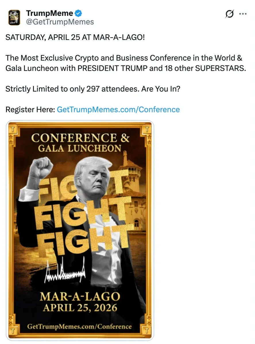 Evento de Trump ayuda al meme coin a salir de la recesión