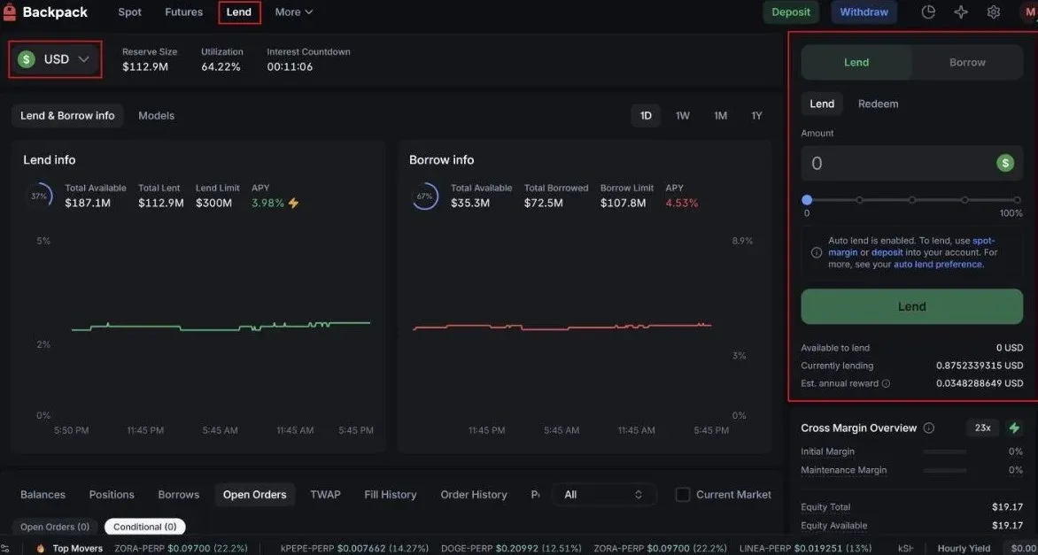 Backpack reward points acquisition