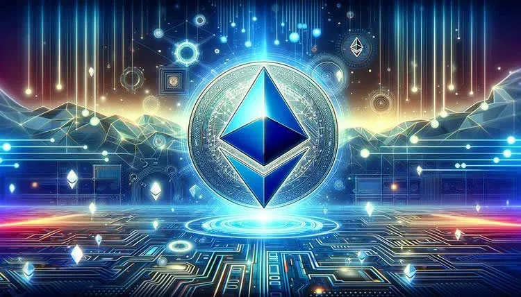 以太坊创始人Vitalik Buterin的肖像与以太坊标志