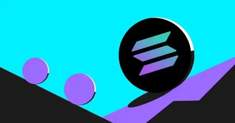 Concepto que combina el logotipo de Solana con un ícono de inteligencia artificial