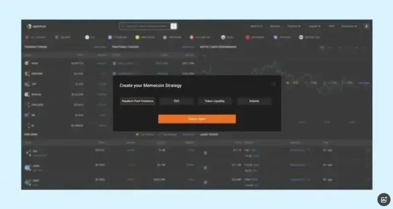 Pantalla de un filtro de robots de trading on‑chain que muestra indicadores de tokens y opciones de filtrado