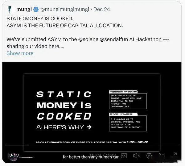 Diagram of ASYM agent network monitoring pump.fun token