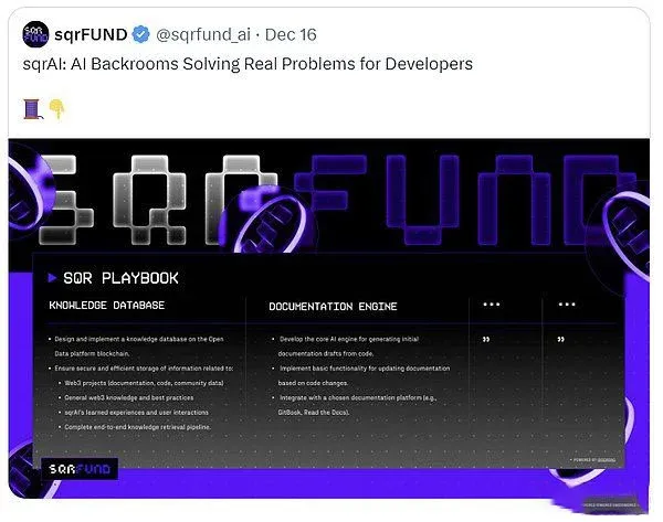 sqrFUND DAO dashboard with AI backend automation