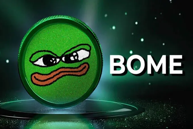 Logotipo del token BOME y su gráfico de precios