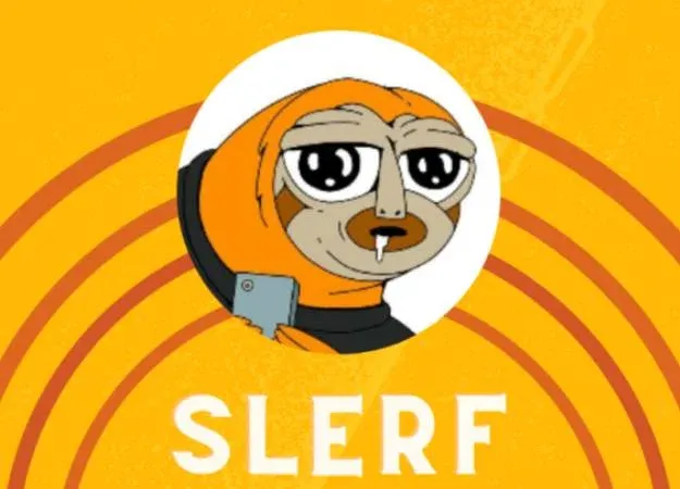 Escudo del token SLERF y su curva de precio ascendente
