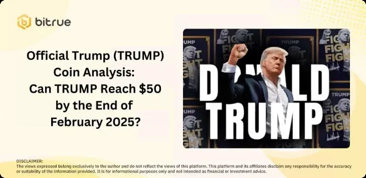 Línea del precio reciente de TRUMP Coin con tendencia volátil