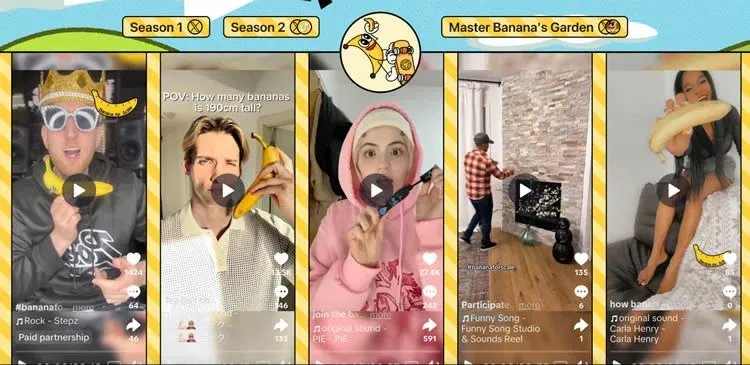 Banana Gallery 实时展示用户上传的香蕉主题作品缩略图