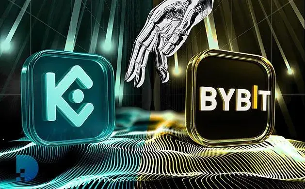 Bybit 與 KuCoin 標誌並排比較圖