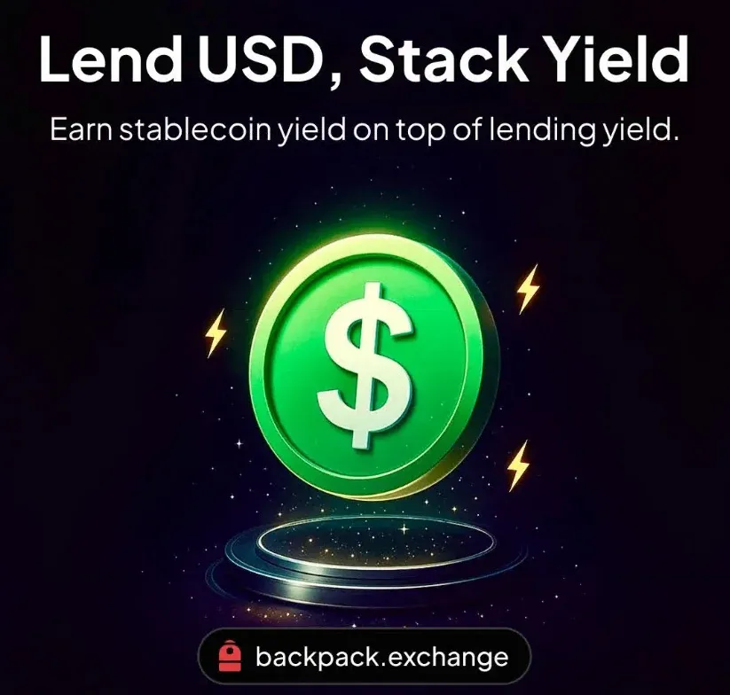 Página da exchange Backpack mostrando interface de depósito e empréstimo de ativos