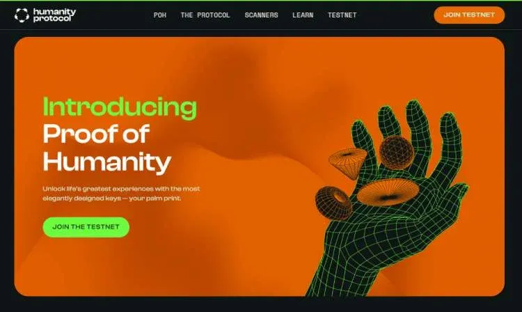 Humanity Protocol 标志 以太坊层二 生物识别 图示