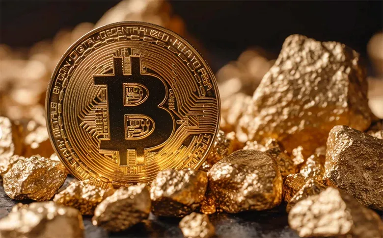 Ethereum logo and its smart‑contract network illustration