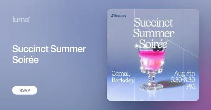 Diagrama do ecossistema da Succinct Network, mostrando parceiros e concorrentes