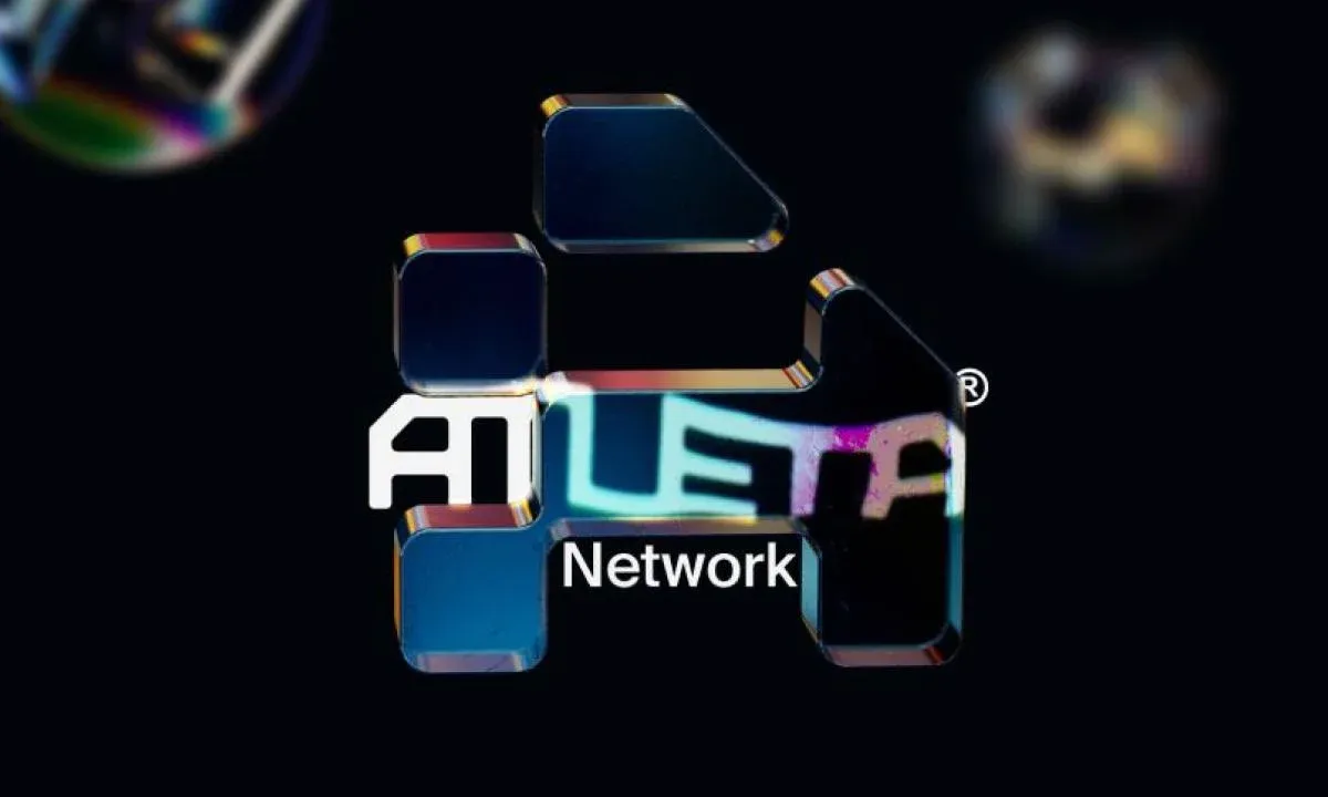Atleta Network 标志 蓝色背景配白色 ATLA 标识