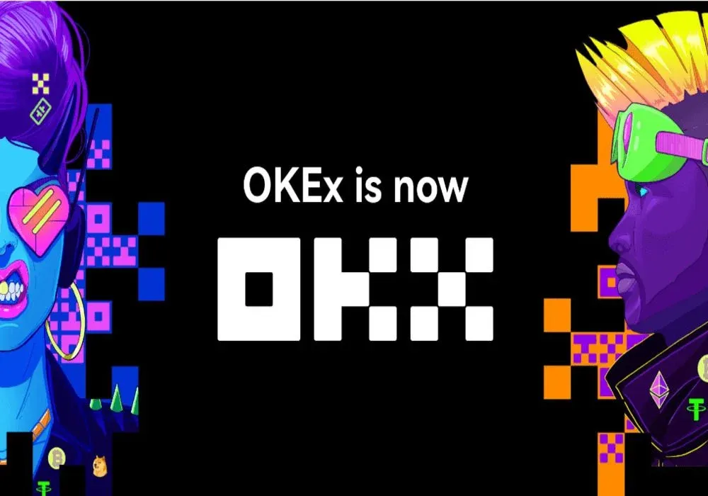 OKX交易所标志创始人郝杰徐明星合影
