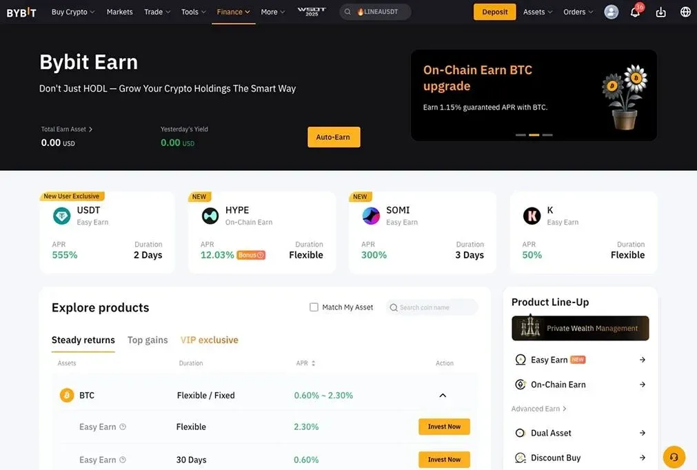 Bybit 與 MEXC 交易所功能對比圖,展示現貨、永續合約、期貨、選擇權
