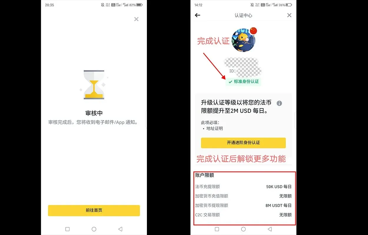 完成身份验证