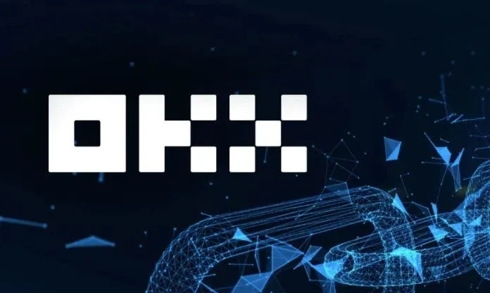 OKX 官方网站下载页面截图显示下载按钮和App图标