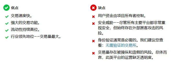 优点和缺点