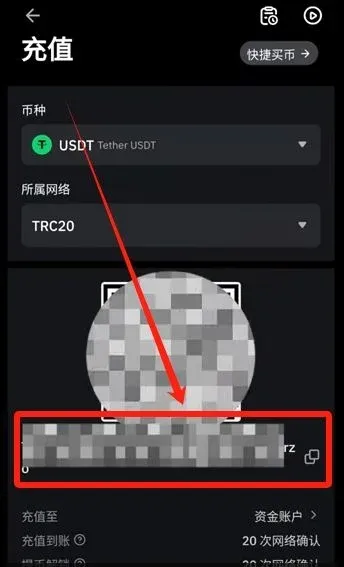顯示提幣地址並有複製按鈕 右側為歐易資金頁面的提幣入口