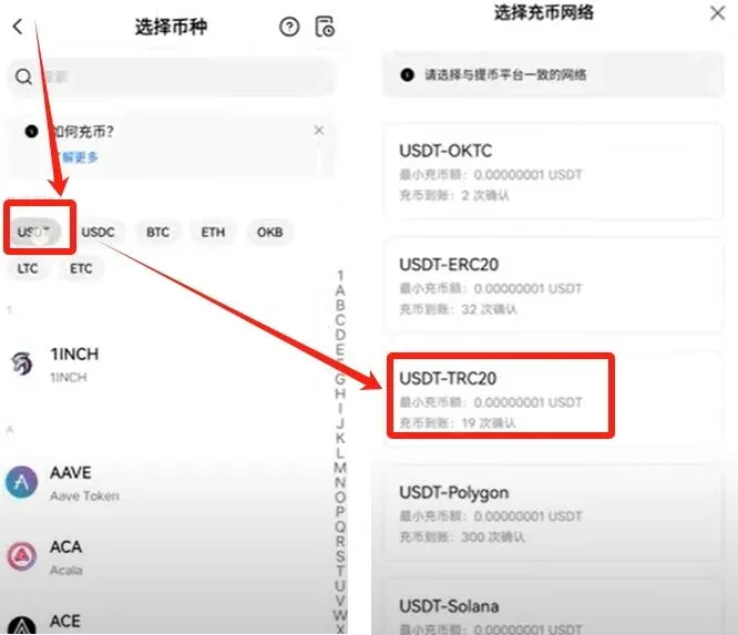 Bybit USDT TRC20 提幣頁面顯示地址、金額及 1.3 手續費
