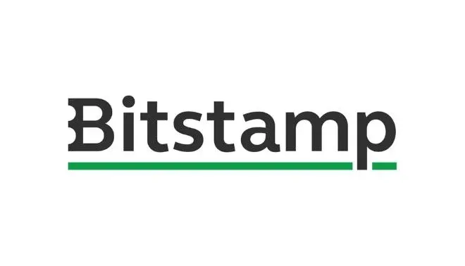 Logotipo del exchange y una ilustración de su pantalla de trading