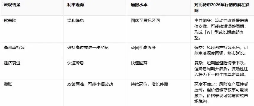 比特币价格与通胀预期、真实收益率的关联示意图