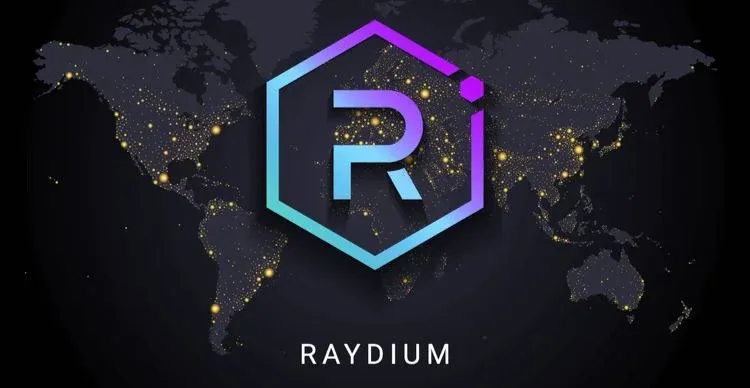 Raydium DEX 界面显示代币交易对