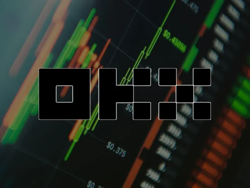 OKX official app download page showing iOS and Android icons and QR code