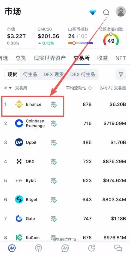 Dimensão 1: Escala de mercado (CoinMarketCap)