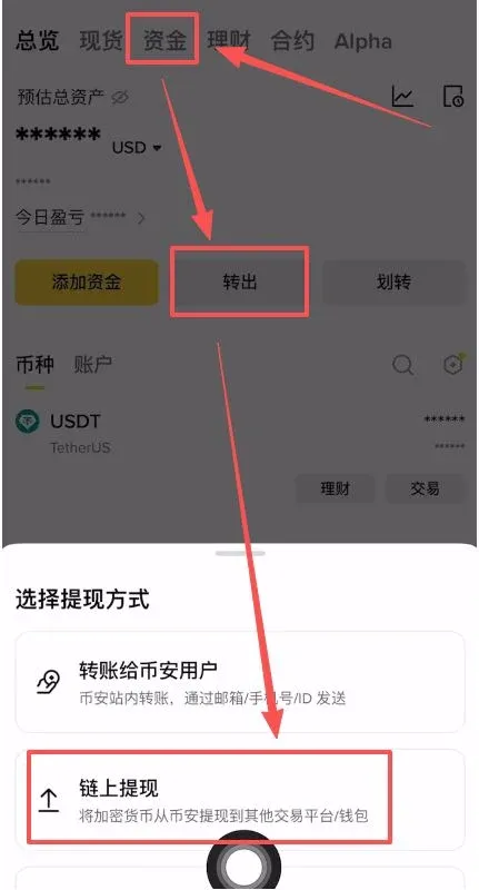 4. 充值第二步：从其他平台提现（以币安为例）