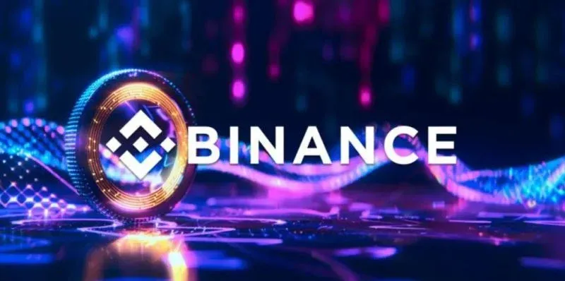 Binance 官網首頁截圖顯示登入入口和導覽列