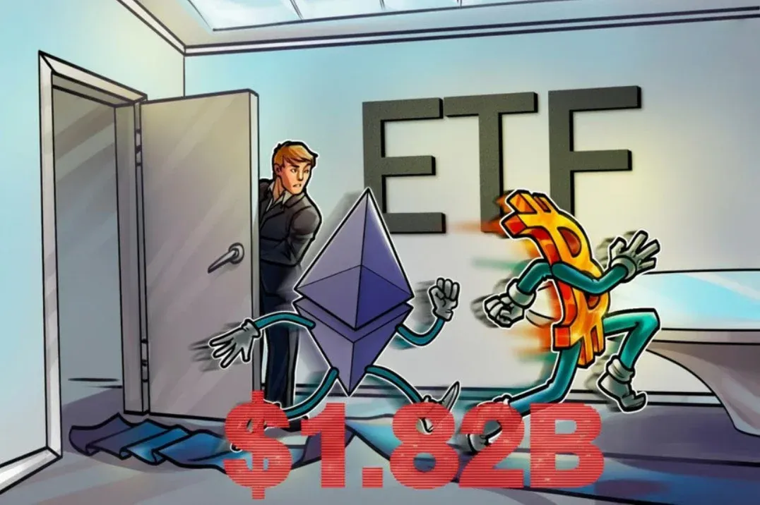 Metais em alta enquanto ETFs de Bitcoin e Ethereum registram saída de US$ 1,82 bilhão