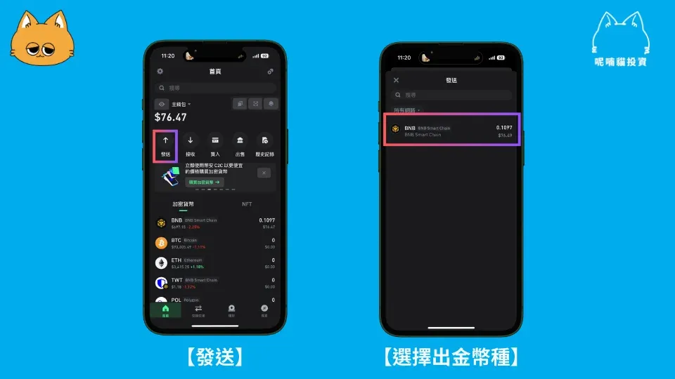 Trust Wallet 应用首页展示资产列表和余额