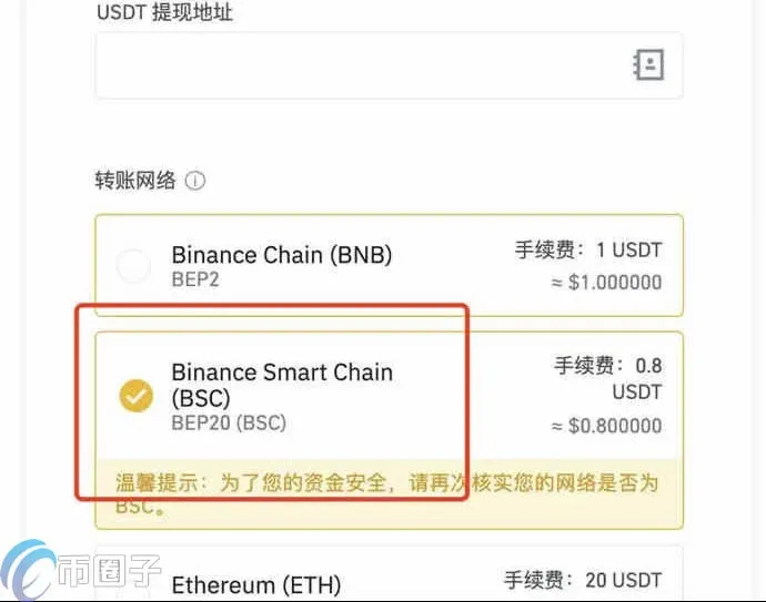 MetaMask selecciona Binance Chain