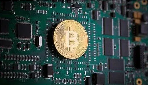 比特币区块链结构示意图包含矿机哈希运算和区块链接