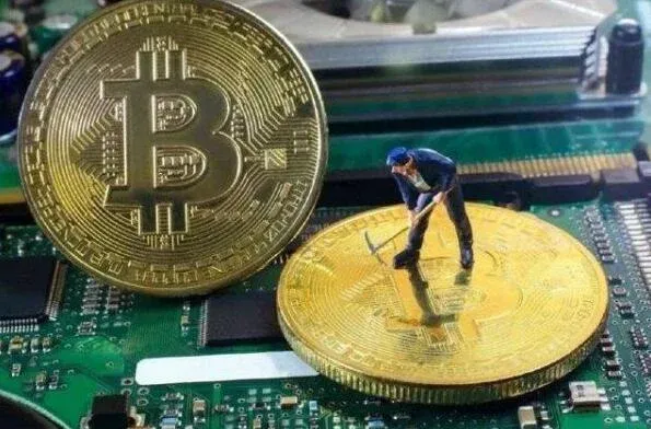 比特币网络哈希运算示意图 显示矿工算力与区块验证过程