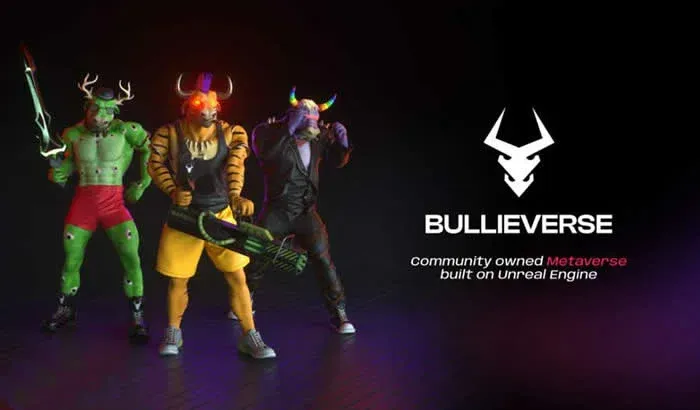 Logotipo del token BULL y muestra del número de suministro total
