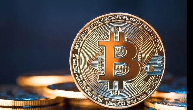 Bitcoin logo displayed side by side with bank logo
