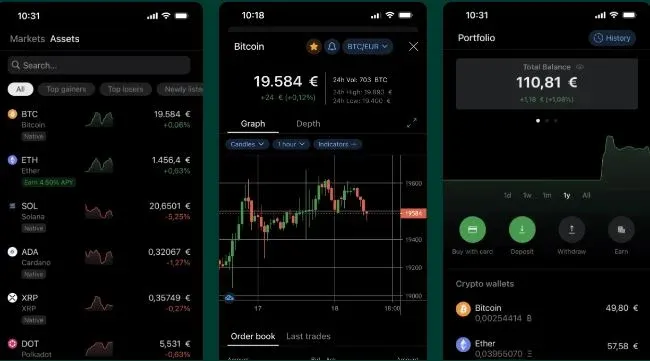 Bitstamp移动端在应用商店的星级评分