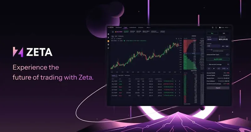 Zeta 在 Solana 上的永续合约限价订单簿界面