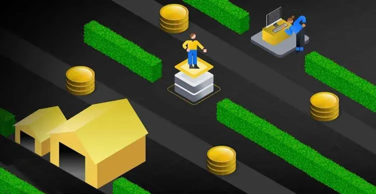 DeFi 生态图示流动性矿池与代币流动