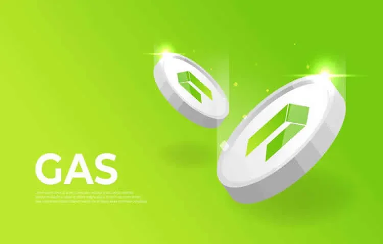 Identidade da marca GAS e gráfico de preços de criptomoedas