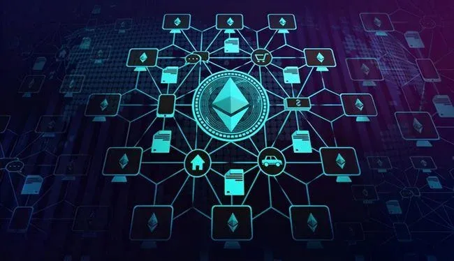 公有链网络结构与通证化示意图
