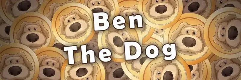 弯腰的卡通狗形象配有BENDOG文字