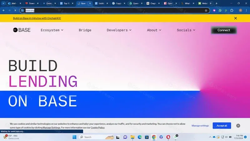 Base 项目标志与链路结构示意图